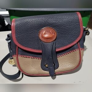 Dooney & Bourke Black and Tan Crossbody Bag
